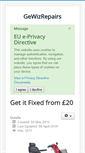 Mobile Screenshot of gewizrepairs.co.uk